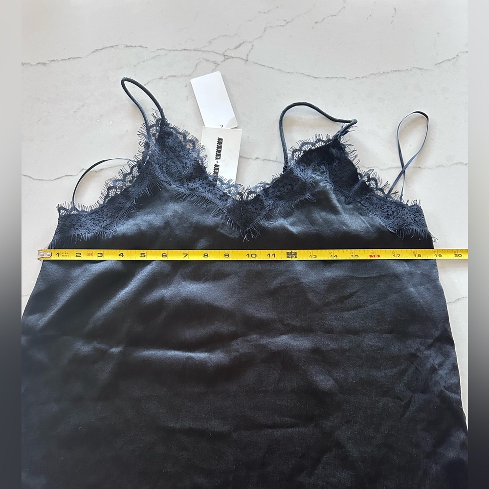 Lace Layering Sexy Camisole Cami Tank Romantic Evening Date Night Office Black L - Picture 8 of 12